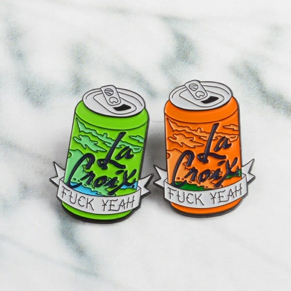 La Croix "Fuck Yeah" Can Fashion Pin ✴ - Picture 9 of 15